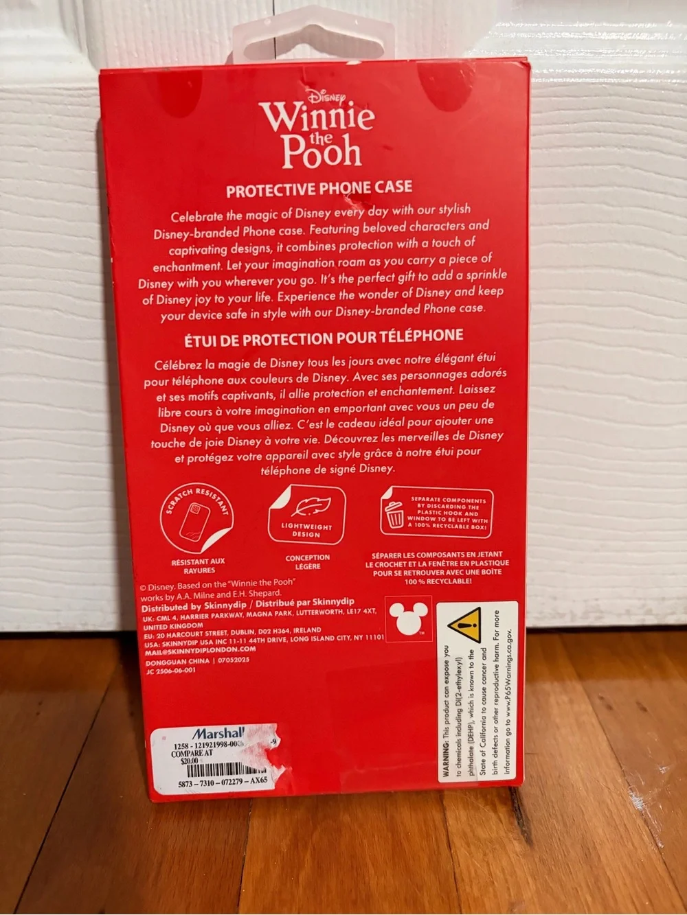 Clear Holiday Winnie the Pooh iPhone 13/14/15 Case
